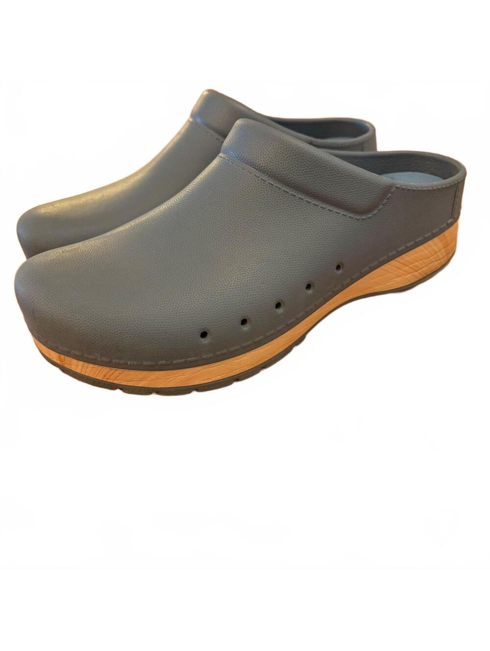 Dansko Women's Size 40 Blue Slip-On Clogs Rubber Nursing Comfort